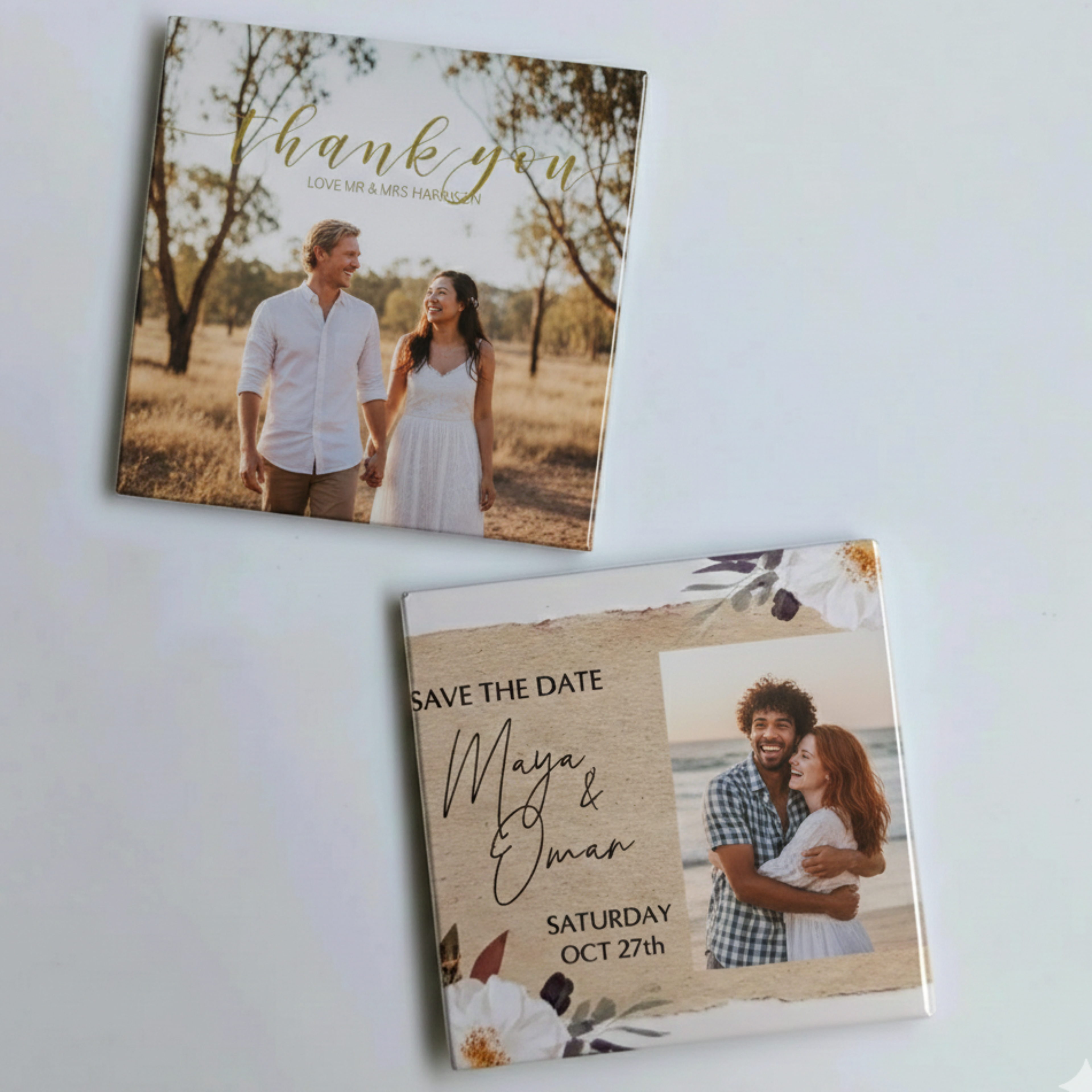 Love Story Magnets – Personalised Couple Photo Magnets